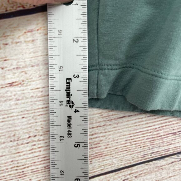 Garnet Hill Geometric Print Sweat Shorts Women's Size Large Green/Blue - Picture 8 of 8